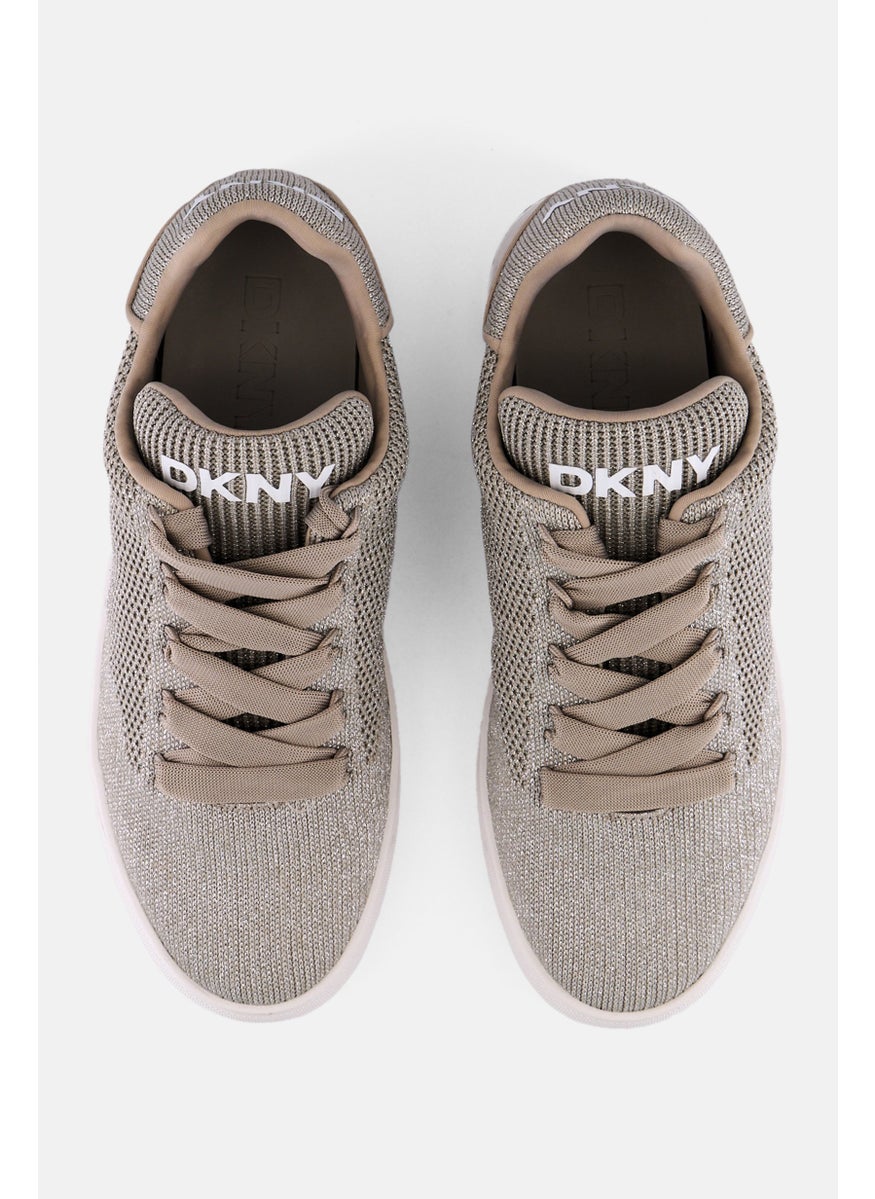 Women Abeni Knit Lace Up Casual Shoes, Grey