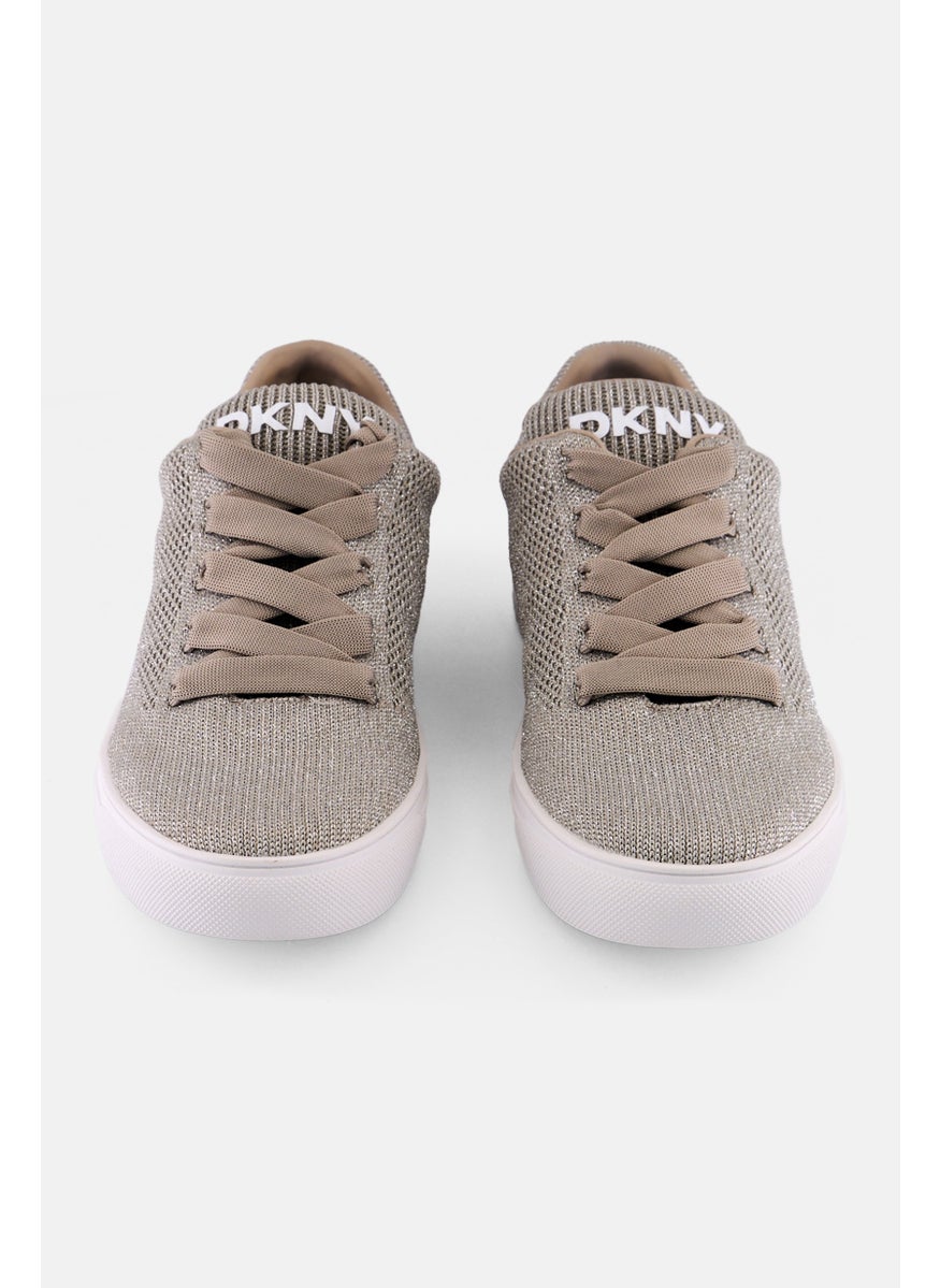 Women Abeni Knit Lace Up Casual Shoes, Grey