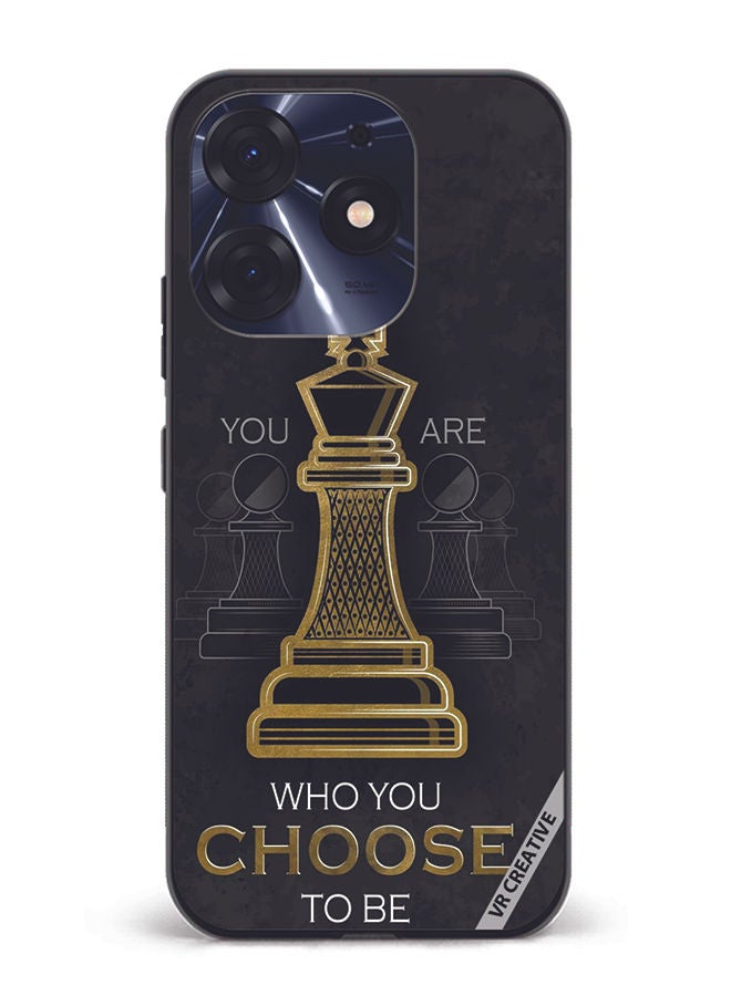 VR CREATIVE Protective Case Cover For Tecno Spark 10 Pro You Are Who You Choose To Be Design Multicolour - Image 1
