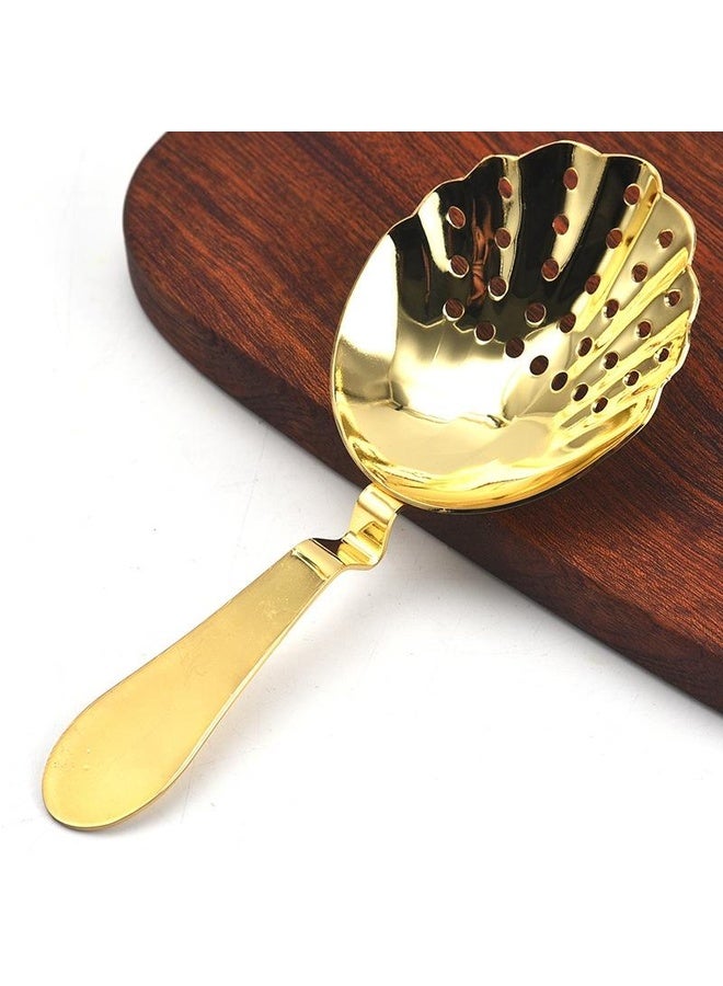 HuHa Seashell Shape Stainless Steel Strainer Cocktail Ice Filter(Gold) - Image 4