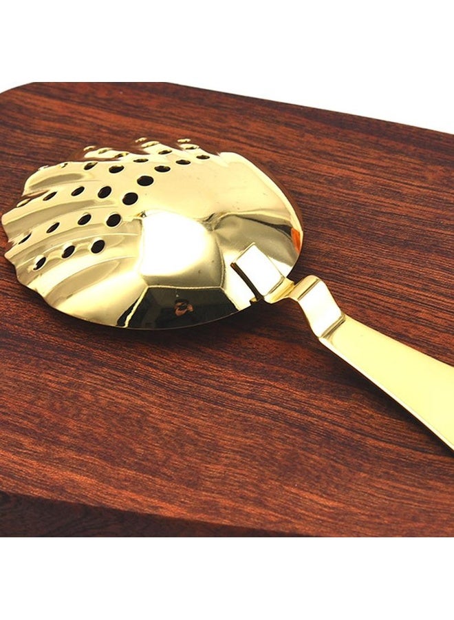 HuHa Seashell Shape Stainless Steel Strainer Cocktail Ice Filter(Gold) - Image 5