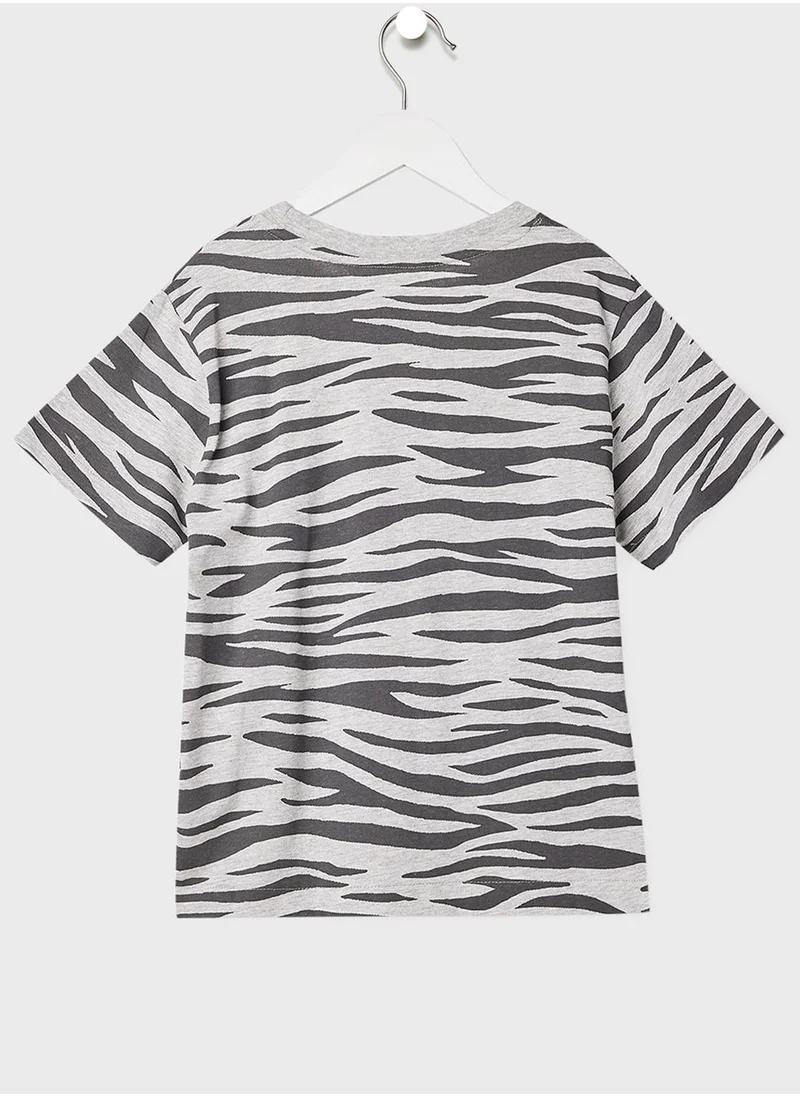 MANGO Youth Zebra Print T-Shirt