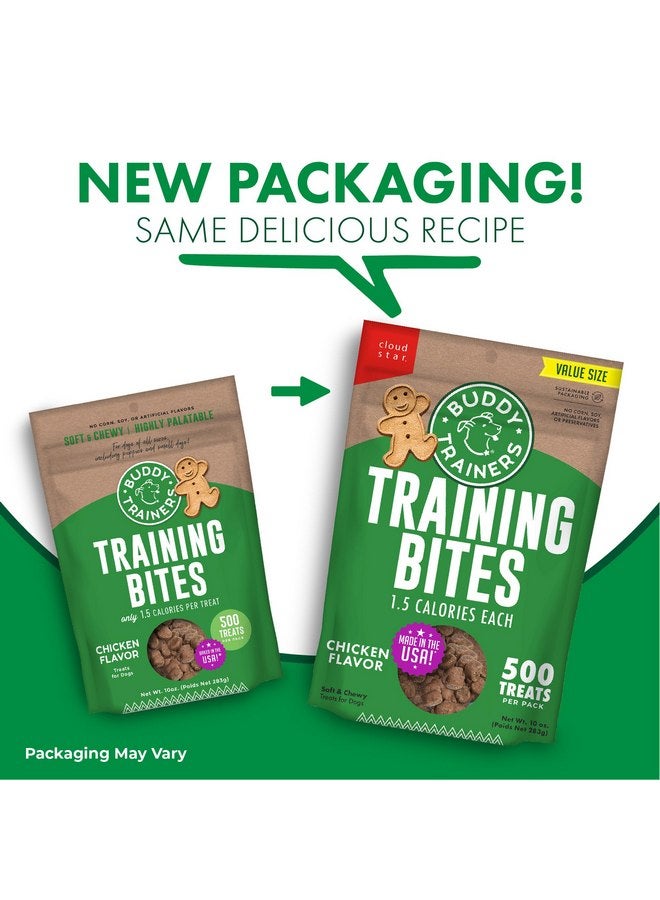 Buddy Biscuits Trainers 10 oz. Pouch of Training Bites Soft & Chewy Dog Treats Made with Chicken Flavor - Image 2