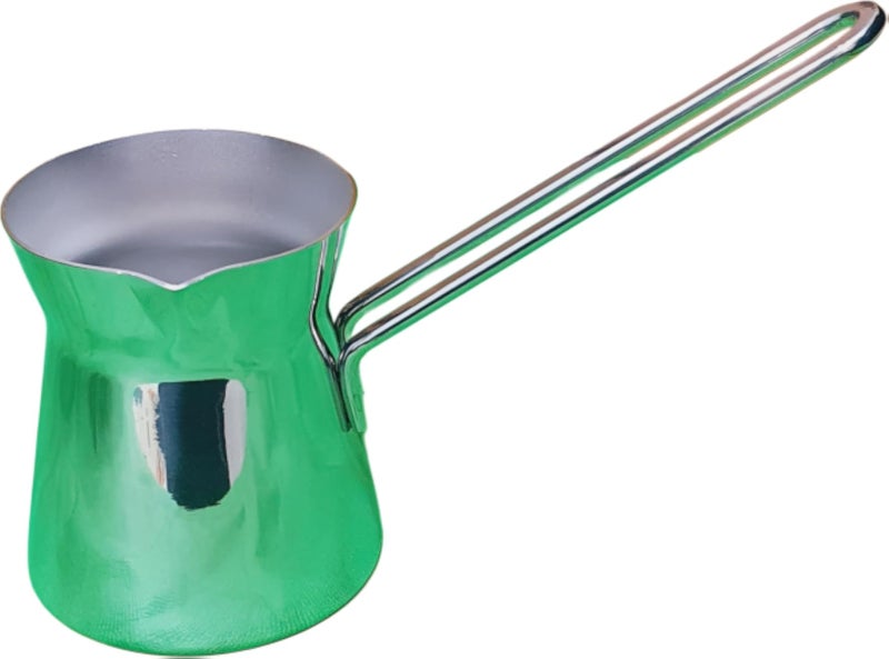 Turkish Coffee Pot, Stainless 10/18 with Long Handle, Traditional Coffee Maker 190 ml