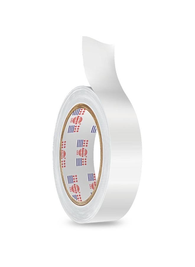 Asmaco Asmaco Double Side Cloth Carpet Tape - White - 48 Mm x 15 Mtr - Set of 01 