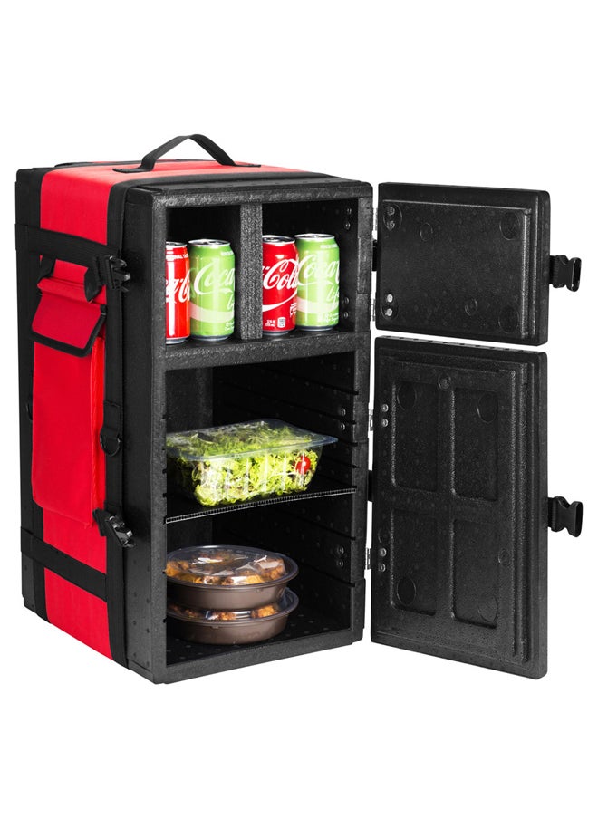 AL SANIDI AL SANIDI, Food delivery bag, Delivery bag, Red, capacity 55 L Size 35*41*63 Cm  - Image 1