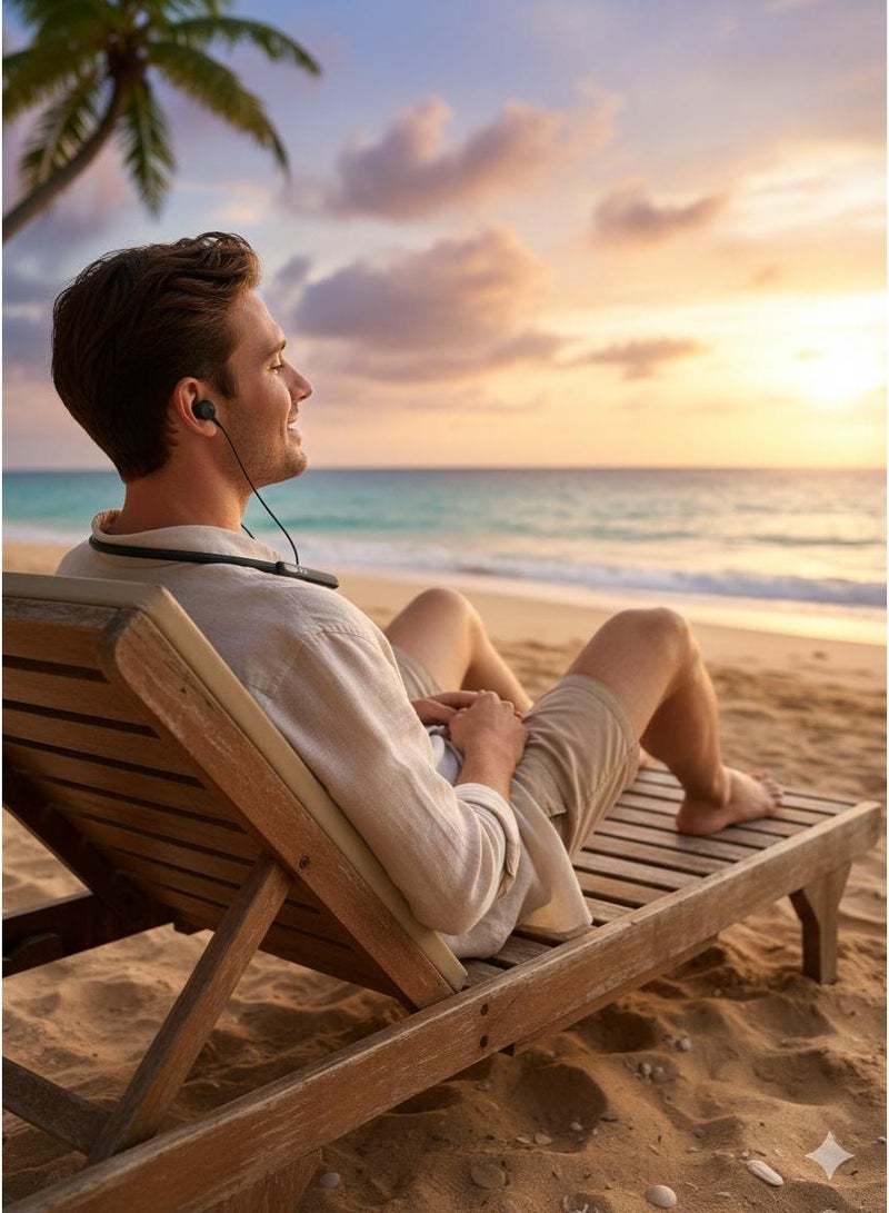 Fox Core Bluetooth Earbuds, Comfort Fit, Ambient Noise Cancellation, 25H Playtime, IPX5 Waterproof, Type-C Fast Charging, Black - Image 4