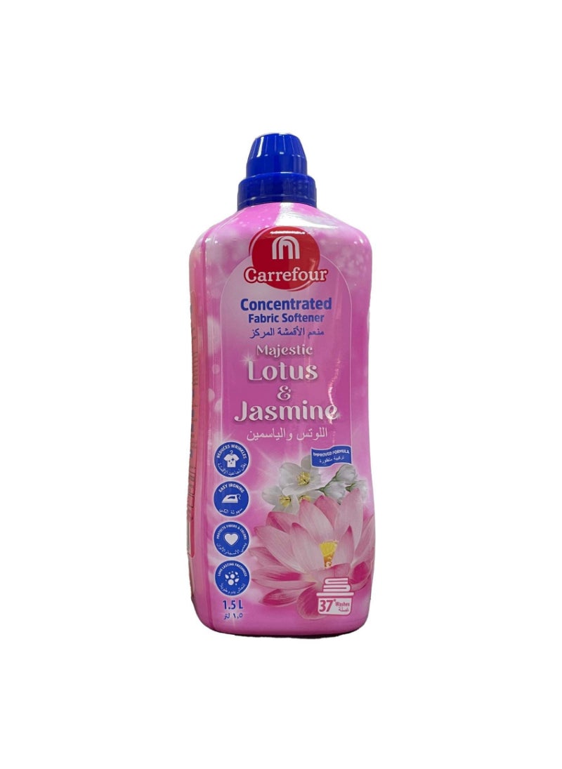 Carrefour Bio Lotus And Jasmine Concentrated Fabric Softener Blue 1.5L 