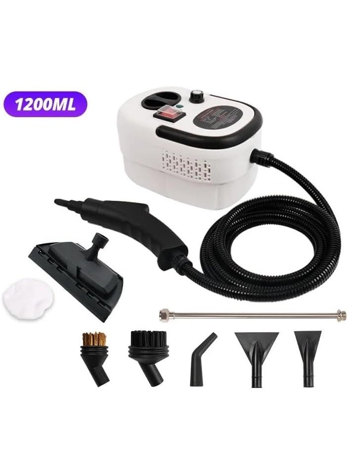 2500W High-Pressure Portable Steam Cleaner | Handheld Steamer for Home, Kitchen, Car & Upholstery | 1200ML Tank | Chemical-Free Deep Cleaning
