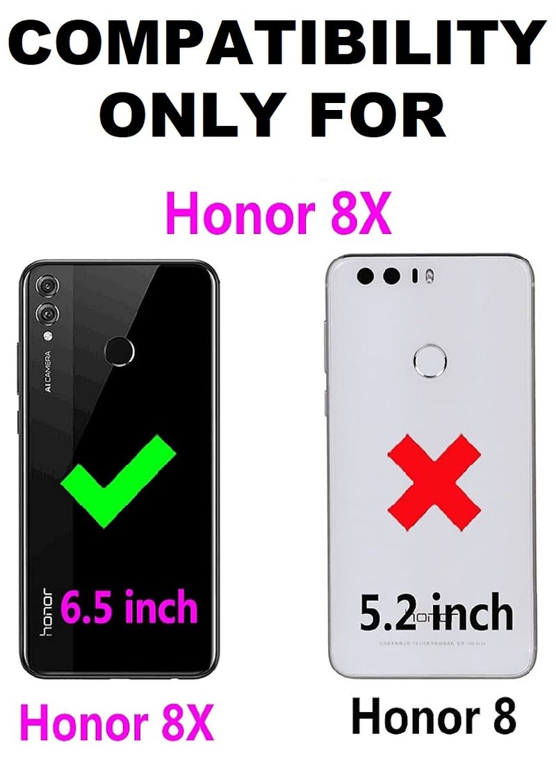 we3 2 Pieces Tempered Glass Screen Protector Anti-Spy Privacy Designed For Honor 8X Full Glue Edge to Edge Full Screen Coverage And Bubble Free - Image 3