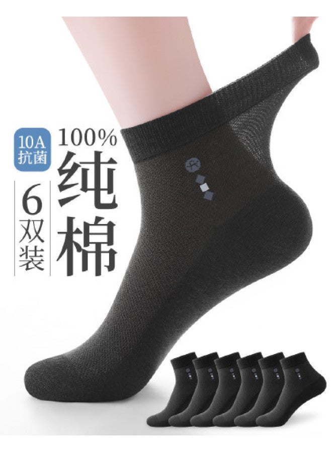 Fenton men's Socks Summer Thin Breathable Anti-odor Mesh Crew Socks - Image 1
