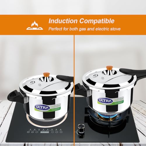 Ultra Duracook Diet Cooker 3 Litre | Excess Starch Remover | Diet Friendly | AISI 304 Food Grade Stainless Steel Cooker | 5 Years Warranty | High Impact 3-Layer Composite Base | Spillage Control - Image 3