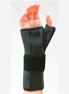 AID PLUS Neoprene Wrist Splint With Thumb (Left) Medium – Comfortable Support For Medium Left Wrist And Thumb, 60767 