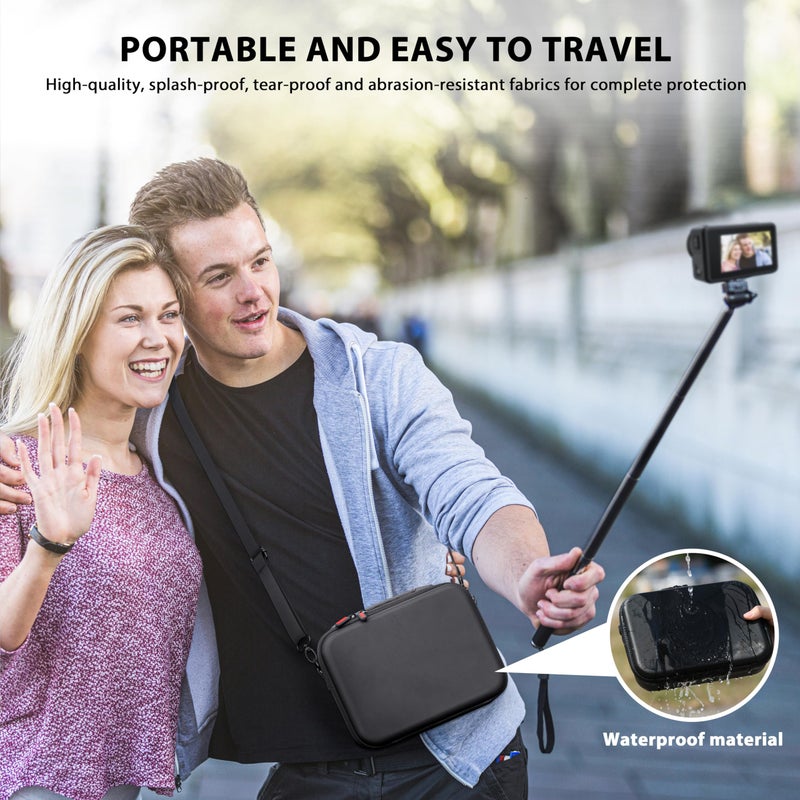 Tomat حقيبة حمل Tomat Action 5 Pro لكاميرا DJI Osmo Action 5 Pro/Action 4 - حقيبة صلبة لملحقات السفر متوافقة مع DJI Action 5 Pro/Action 4 Adventure - Image 3