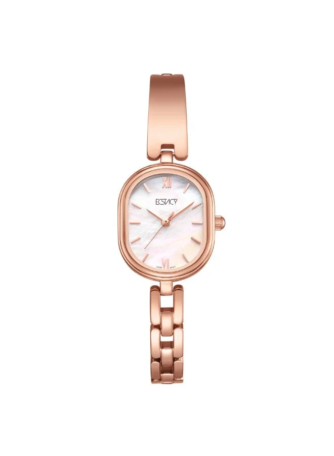ECSTACY Women's 304 solid stainless steel Analog Watch E25513-RBKS - 23 mm