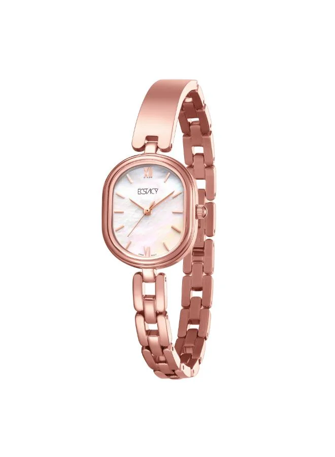 ECSTACY Women's 304 solid stainless steel Analog Watch E25513-RBKS - 23 mm