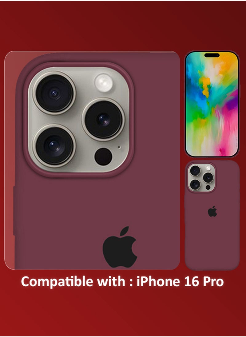 Generic - (for iPhone 16 Pro) Case, Slim Silicone Case, Full Covered Anti Scratch Shockproof Protective Cover - Image 1