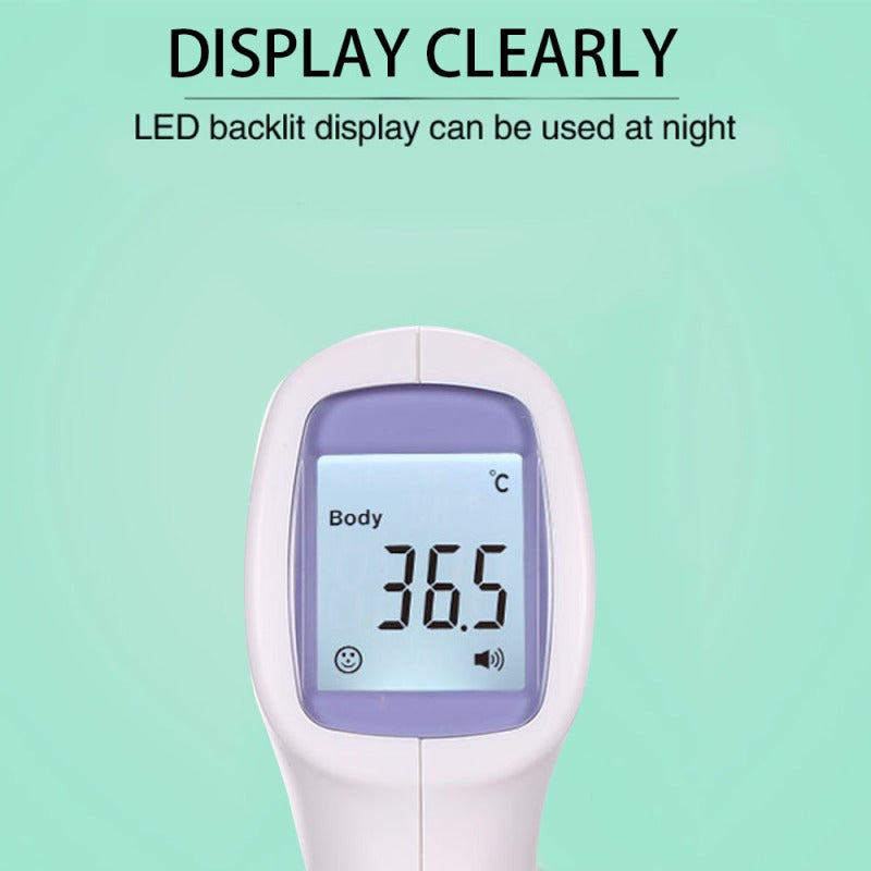 Non-Contact Infrared Thermometer: Purple Lightweight Portable Device With 1-Key Mode Switch, Dual Temp Units - Forehead Thermometer for Home Daily & Personal Temperature Measurement - Image 3