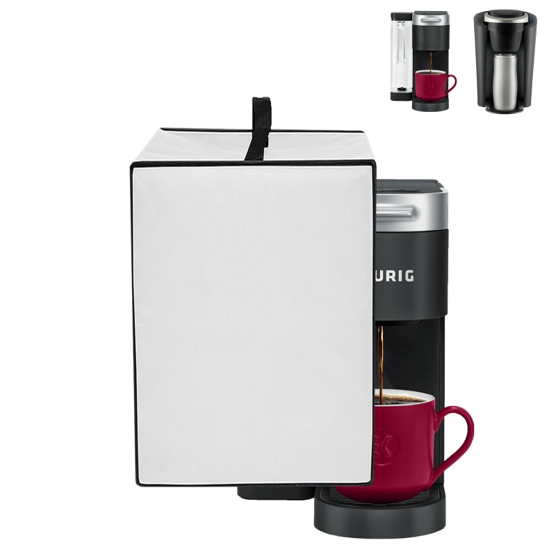 CouldyCasi Dust Cover for Single Serve KCup Pod Coffee Maker Heavy Protective Coffee Machine Cover Compatible with Keurig KSupreme Single Serve KCup Pod Coffee MakerKCompact KCupPod CoffeeMaker - Image 3