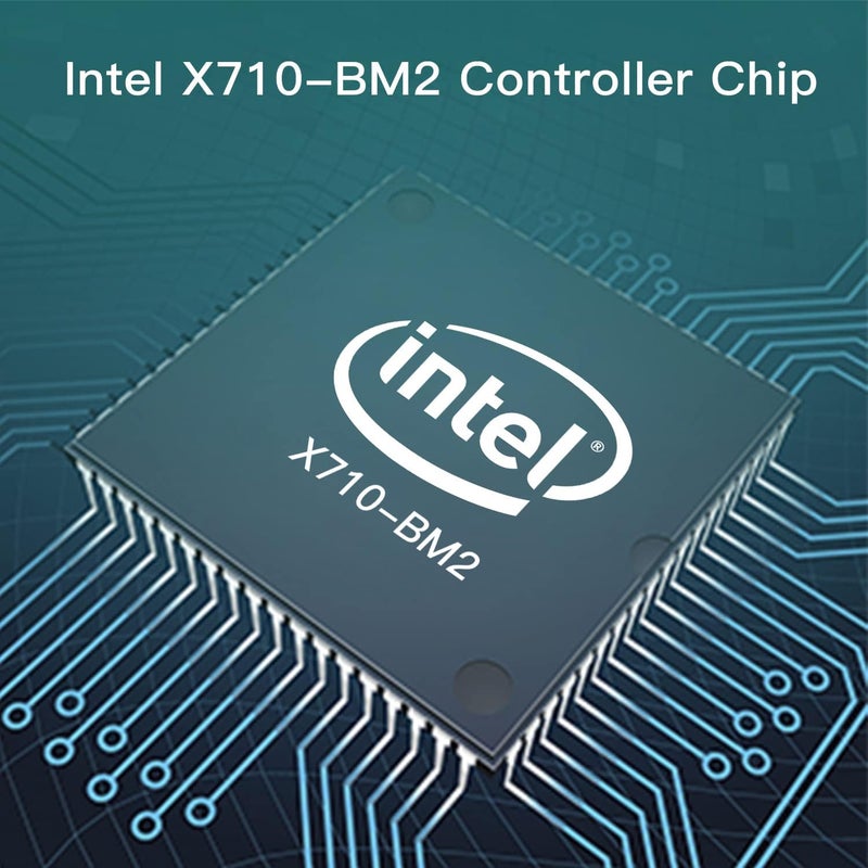 ipolex 10Gb Network Card Intel X710-DA2 Ethernet Card SFP+ PCIe NIC, Dual SFP+ Port, Intel X710-BM2 Controller, PCI Express 3.0, PCI-E Ethernet LAN Adapter Support Windows Server/Linux/VMware - Image 2