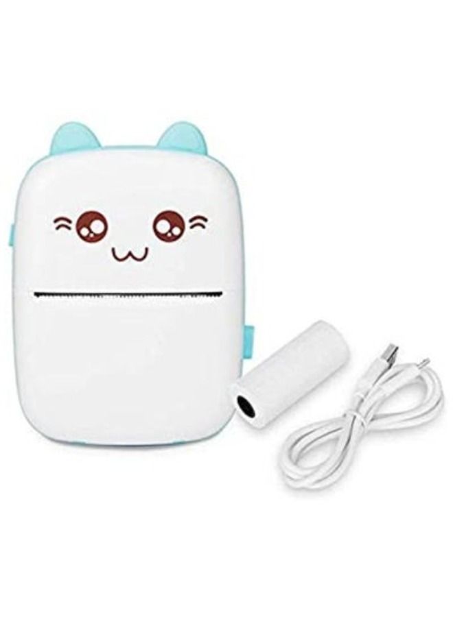 cute cat mini pocket thermal printer wireless bluetooth printer - Image 2