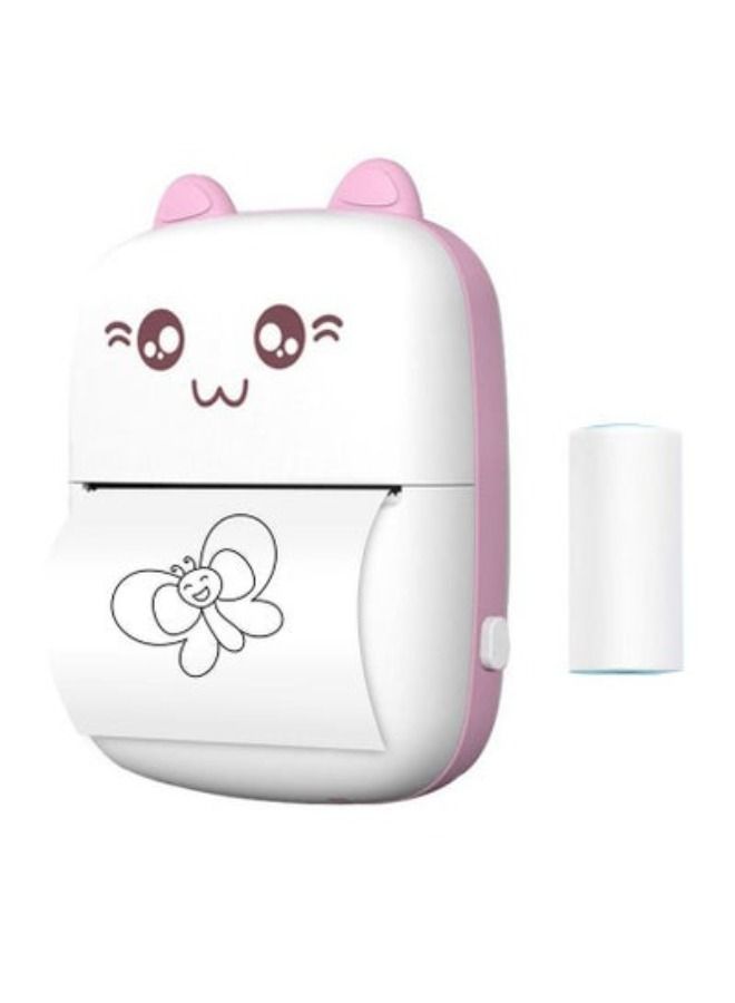 cute cat mini pocket thermal printer wireless bluetooth printer - Image 3