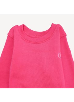 Junior Plain Fuchsia Long-Sleeved Undershirt  - Image 3