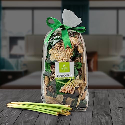 AURA DECOR AuraDecor 150gm Dried Natural Fragrance Potpourri with Petals & Buds || Potpourrie || Potpurrie || Pot pourri Flowers(Lemon Grass) - Image 2