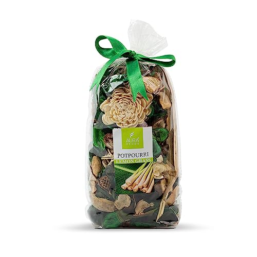 AURA DECOR AuraDecor 150gm Dried Natural Fragrance Potpourri with Petals & Buds || Potpourrie || Potpurrie || Pot pourri Flowers(Lemon Grass) - Image 1