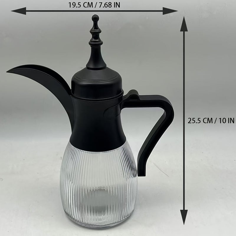 Scandinavian Style Transparent Glass Coffee Pot Heat Resistant Explosion Proof Large Capacity Easy Clean Hand Brewing Coffee Maker Home Office Restaurant Party - Image 3