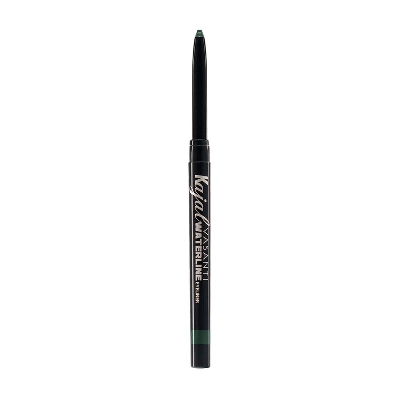 VASANTI Kajal Waterline Eyeliner Pencil - Long-lasting, Waterproof, Smudge-proof, Safe for Sensitive Eyes, Waterline Eye Liner - Opthalmologist Approved and Tested (Midnight Green) - Image 1