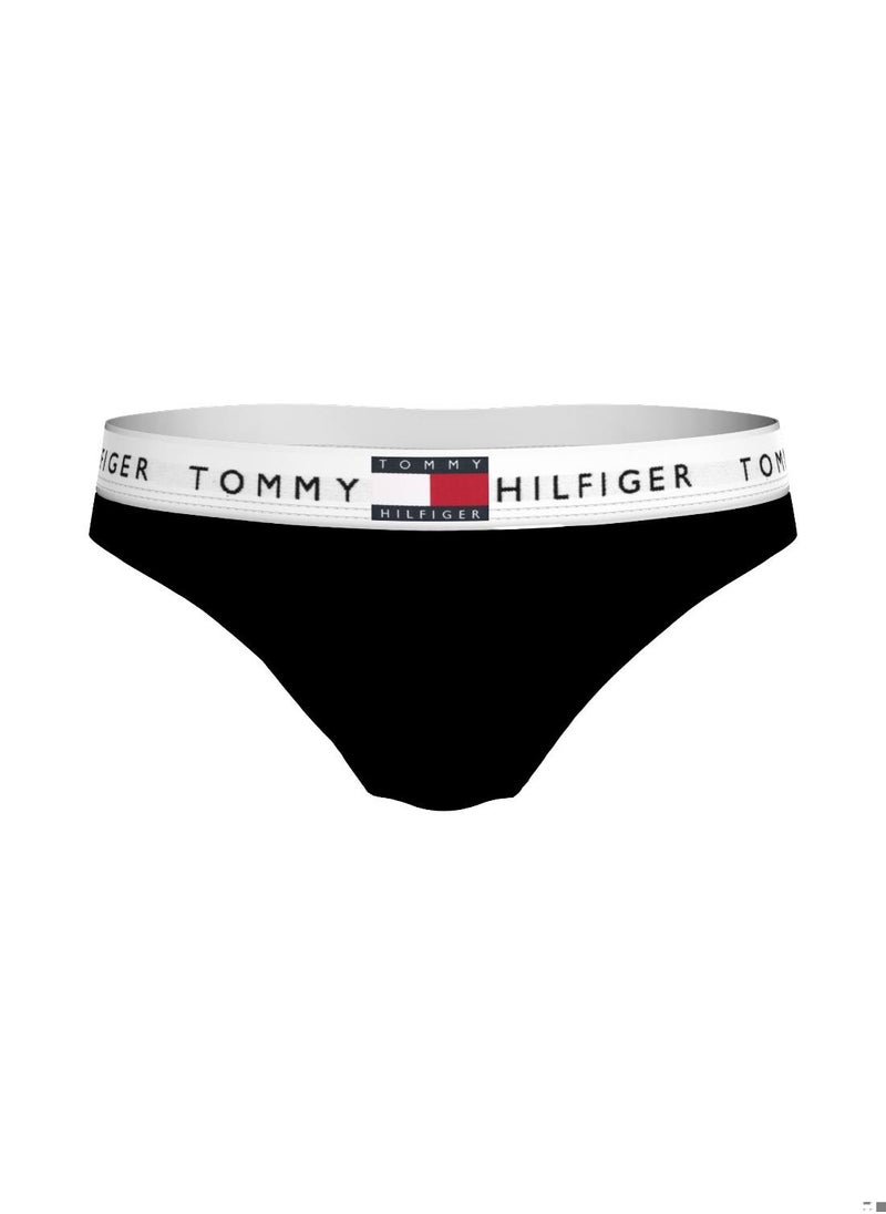 TOMMY HILFIGER Women's Classic Bikini Brief - Cotton, Black  - Image 1