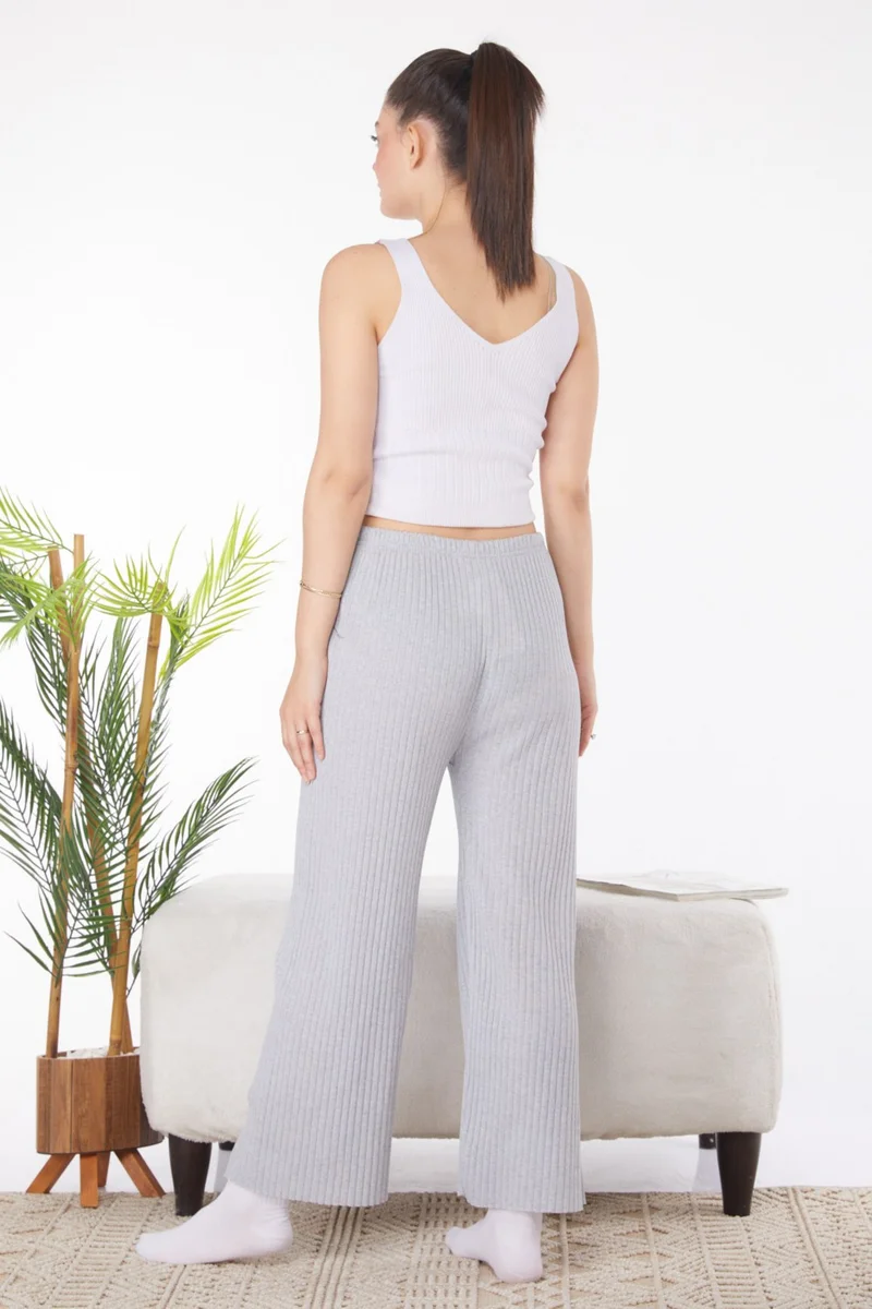 Tofisa Plain Medium Women's Gray Pajama Bottom - 25855