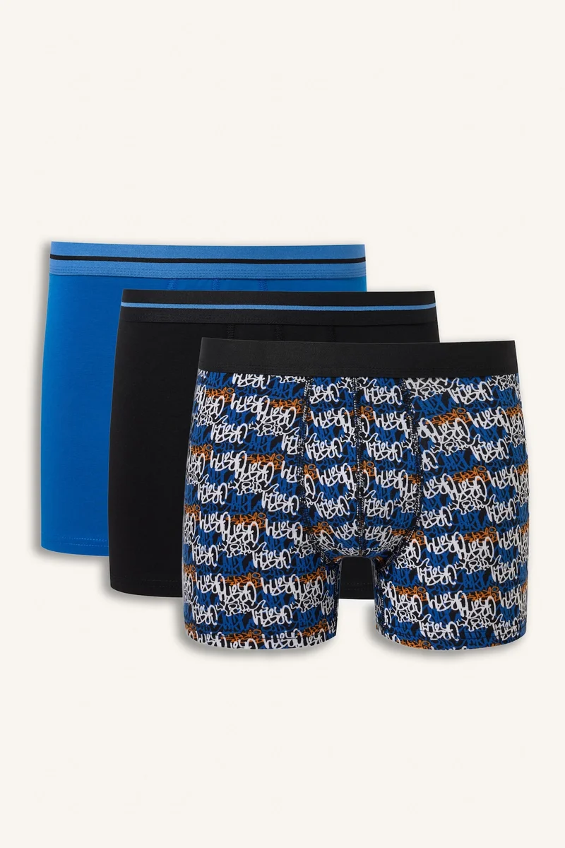 Regular Fit Printed Elastic Band 3 piece