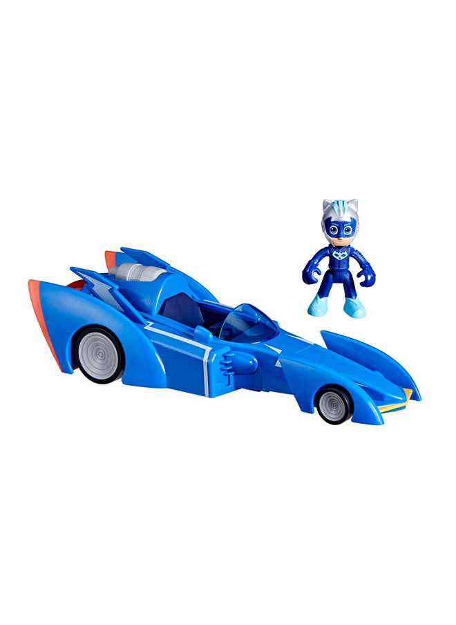 PJMASKS Power Heroes Cat Racer, Toy Car With Lights And Sounds, Preschool Toys For Boys And Girls 3 Years And Up  - Image 1