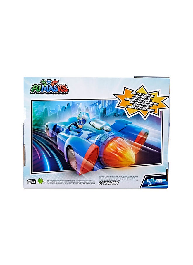 PJMASKS Power Heroes Cat Racer, Toy Car With Lights And Sounds, Preschool Toys For Boys And Girls 3 Years And Up  - Image 3