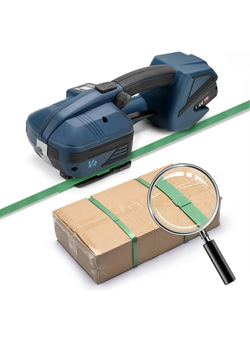 Rubik آلة ربط كهربائية 13–16 مم 3200N، أداة ذوبان ساخن قابلة لإعادة الشحن بدون مشبك مع شد يدوي مدمج لأشرطة PP و PET (V2، سلسلة DW35) - Image 3