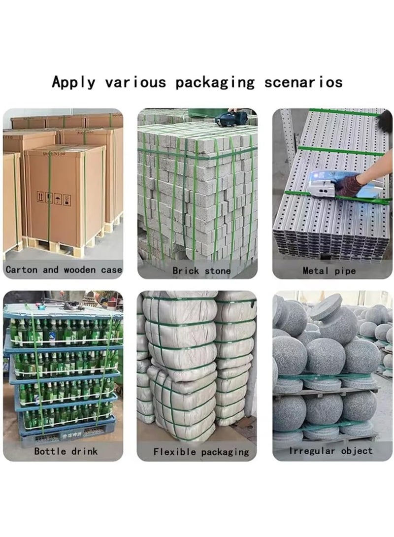 Rubik آلة ربط كهربائية 13–16 مم 3200N، أداة ذوبان ساخن قابلة لإعادة الشحن بدون مشبك مع شد يدوي مدمج لأشرطة PP و PET (V2، سلسلة DW35) - Image 5