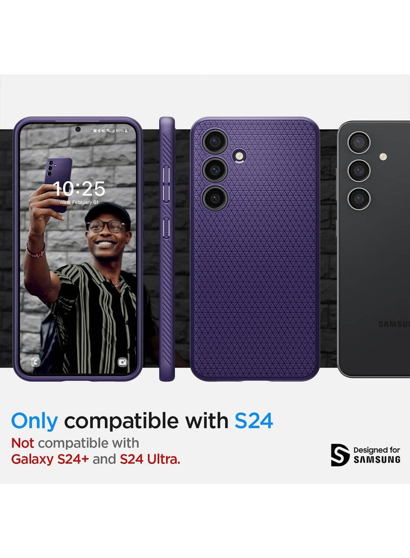 Spigen Liquid Air for Samsung Galaxy S24 case cover (2024) - Deep Purple - Image 2