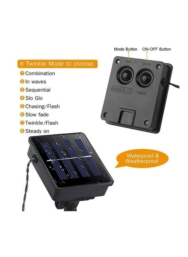 نيبمينينت شريط إضاءة مكون من 30 مصباح LED يعمل بالطاقة الشمسية أبيض - Image 2