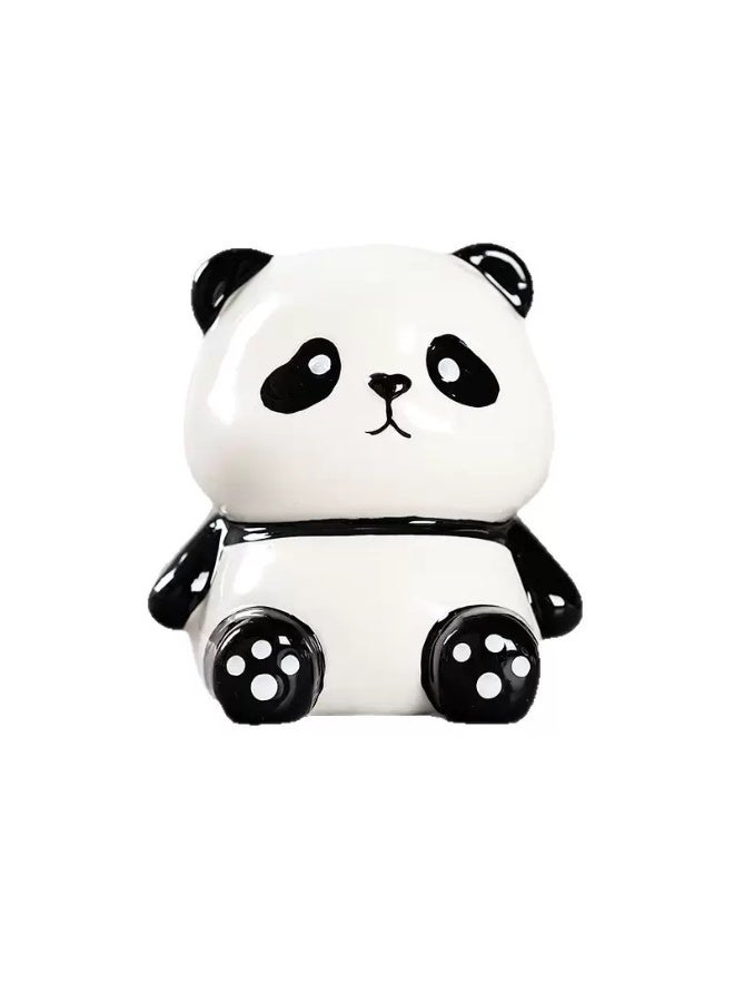 Ceramic Panda Piggy Bank – Cute Cartoon Coin Bank for Kids, Birthday Gift & Home Decor - Image 1