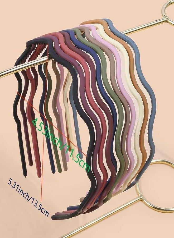 EPARTY مجموعة إي بارتي من 6 قطع من عصابات الرأس البلاستيكية غير اللامعة ذات الأسنان للنساء والفتيات (متعددة الألوان) | حلقات شعر رفيعة مانعة للانزلاق | عصابات شعر أنيقة بلون موحد مناسبة للمكتب والمدرسة وغسل الوجه والاستخدام اليومي - Image 3