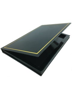Large Empty Makeup Palette with Mirror and 20 Metal Stickers for Customizing Eyeshadows, Highlighters, and Blushes