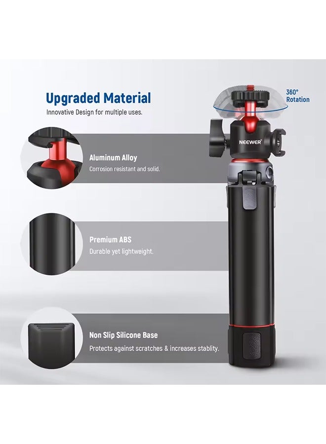 Neewer NEEWER Mini Camera Tripod with 360° Adjustable Ball Head and Accessory Shoe Extendable Vlogging Table Tripod For Camera iPhone  - Image 4