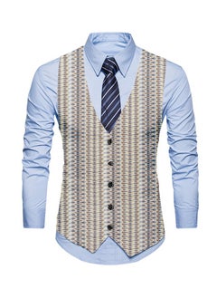 KUYING New Fashionable Personalized Printed Men's Suit Vest  - Image 1