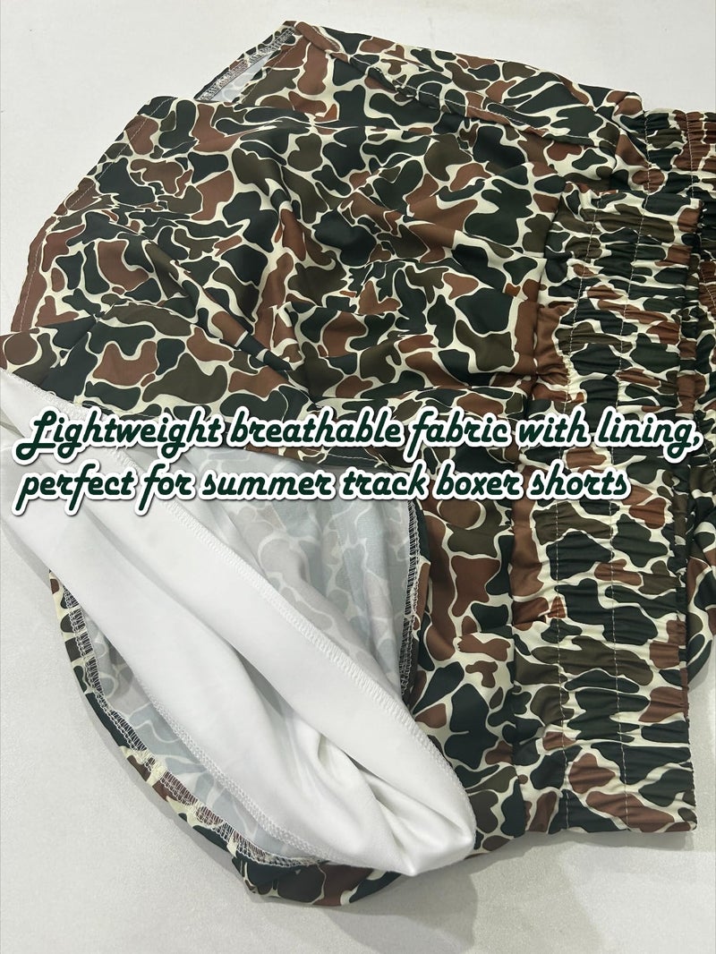 RICHTRUE Camo Boxer Shorts Women Cute Graphic Y2k Shorts Colorful Summer Bottoms 2025 Trendy (Brown02,M,Medium) - Image 4