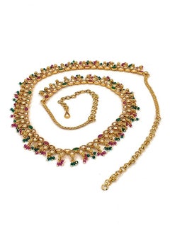 GOHONA Royal Bling Bollywood Traditional Indian  Kamar Belt in Multicolour