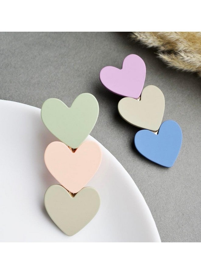 Radhya Accessories Women's Heart Hair Clips, Pack of 2, Matte Finish, Colorful - Image 3