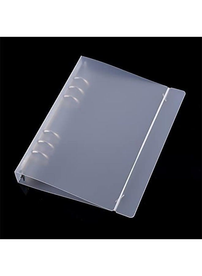 CYFUN DESIGN A5 6 Ring Binder Coveder with Snap Closure Button Storage Book Cover for 6 Hole Planner Pages Refill Insert Die Storage Book Binder - Image 2