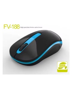 ماوس كمبيوتر FV-188 لاسلكي للألعاب المكتبية، ماوس صغير محمول للوسائط المتعددة - مسافة 15 مترًا